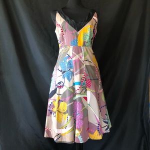 Maeve abstract print dress SZ Small